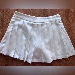 White Pleated Mini Tennis Skirt Skort size S